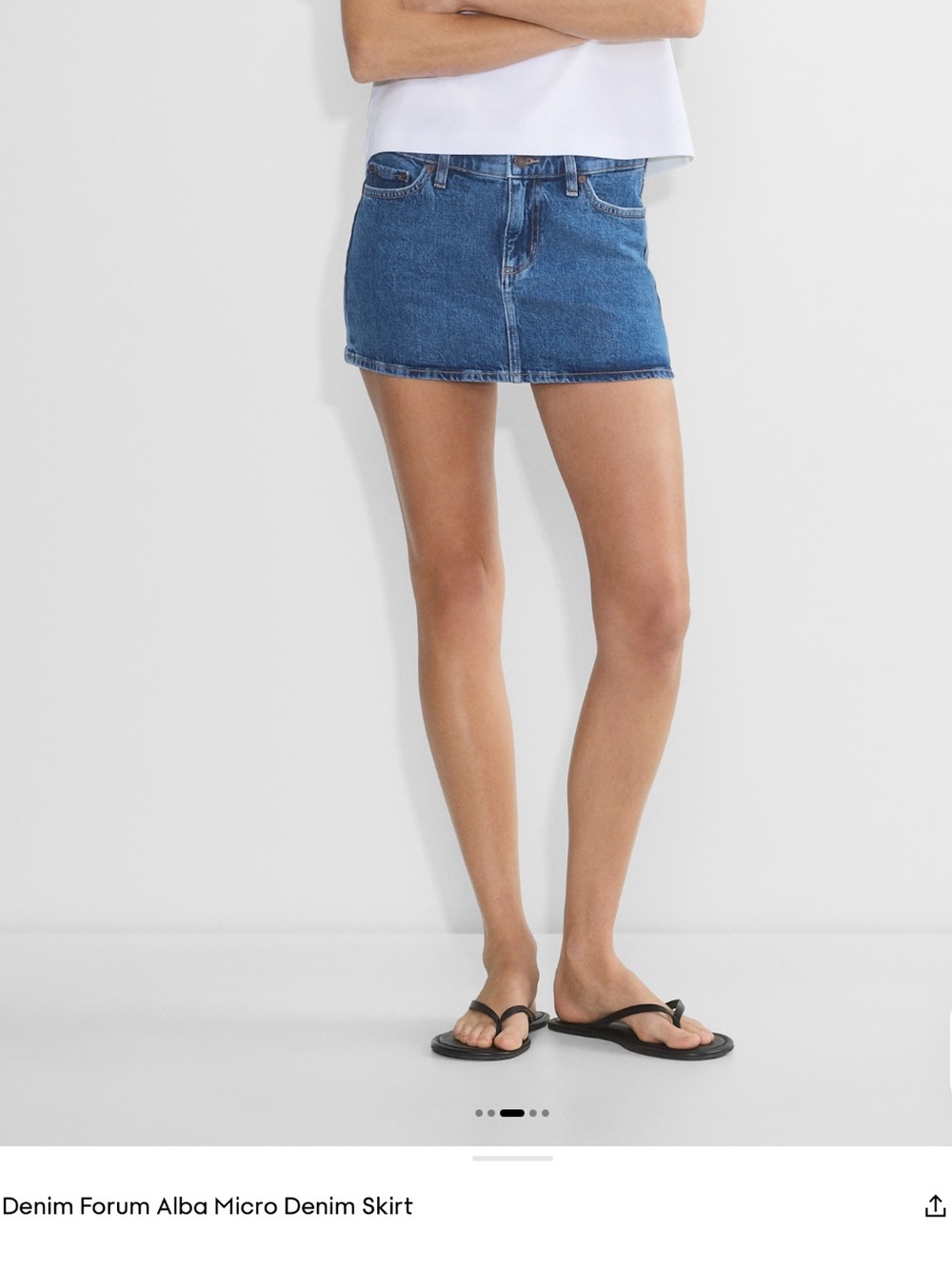 Denim Forum Alba Micro Denim Skirt